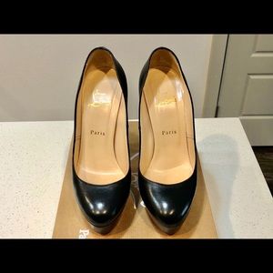 Christian Louboutin Bibi 140mm Leather Pumps Black